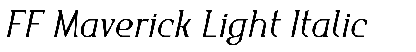 FF Maverick Light Italic